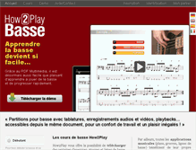 Tablet Screenshot of how2play-basse.com
